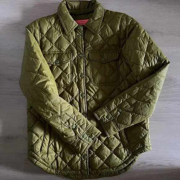 J. Crew Olive Green Puffer Jacket - Picture 14 of 14